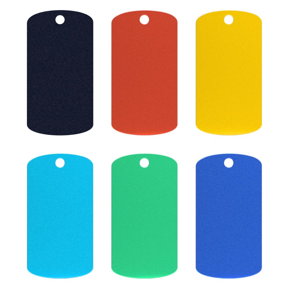 Colorful Aluminum Engraving Army Tag